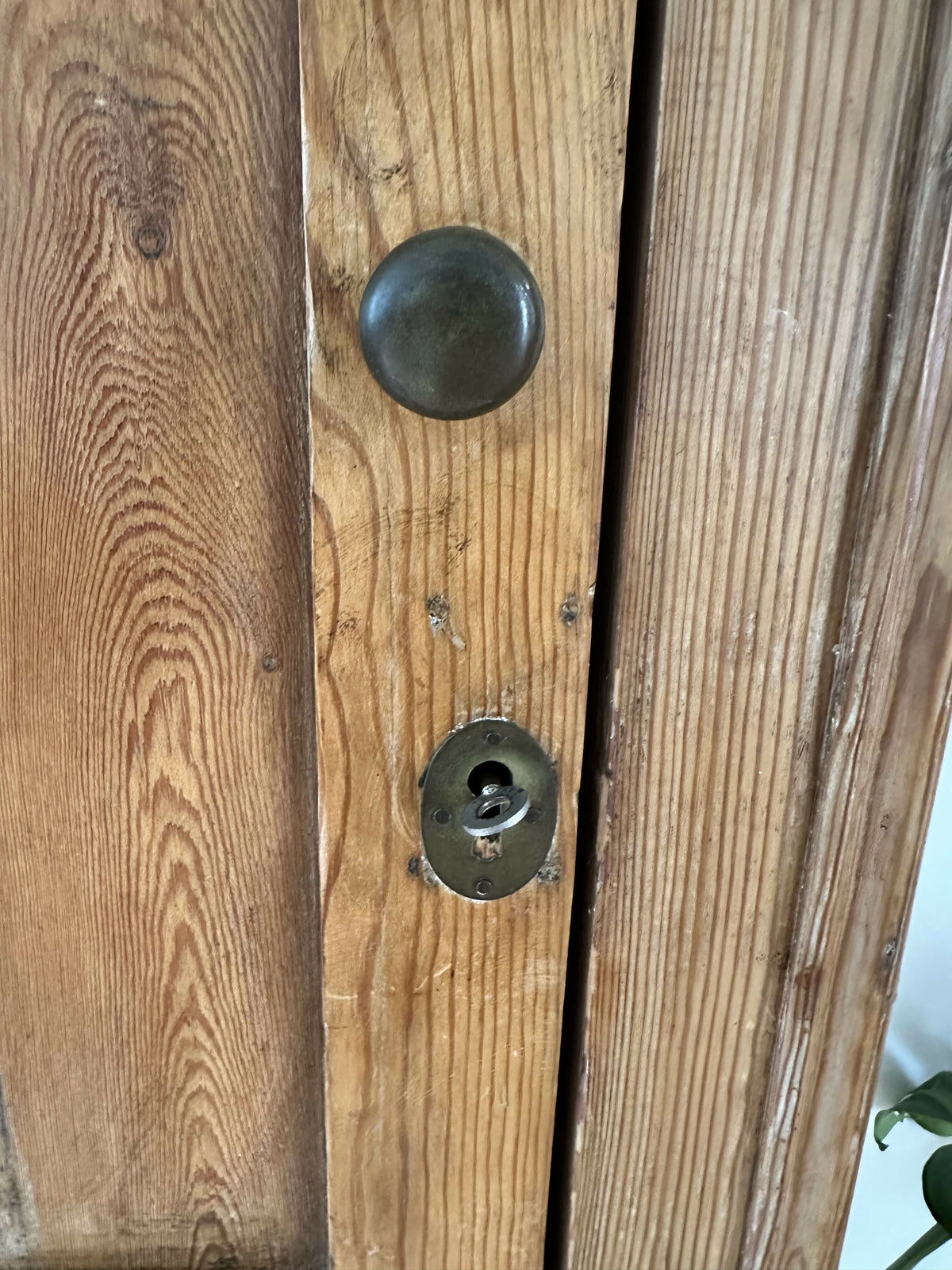Victorian Pine Cupboard House Keepers Pantry Pitch Pine Rustic Farmhouse Larder Linen Cabinet