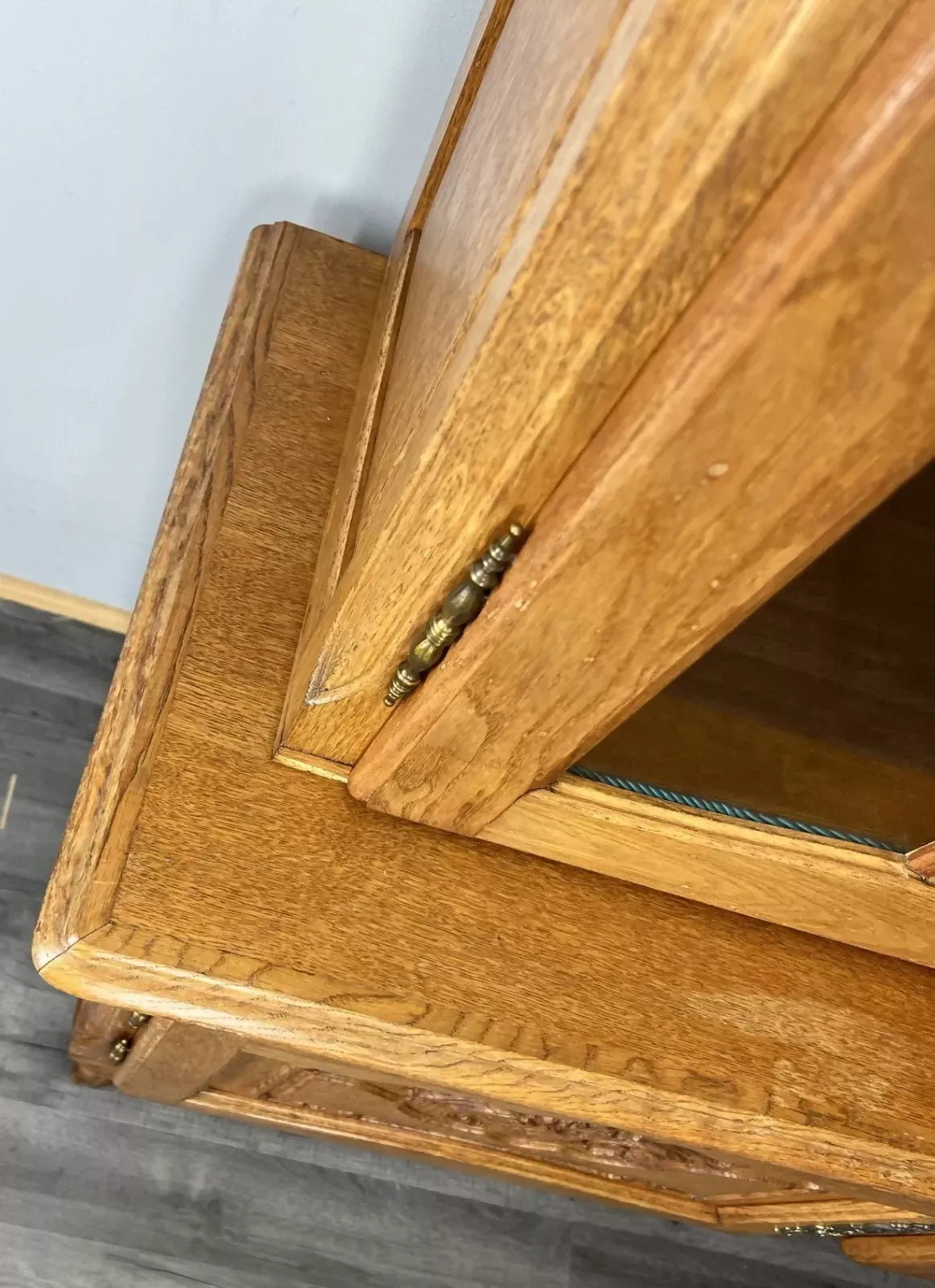 Bookcase Vintage French Louis XIV Style Display Cabinet Sideboard LOT 4479