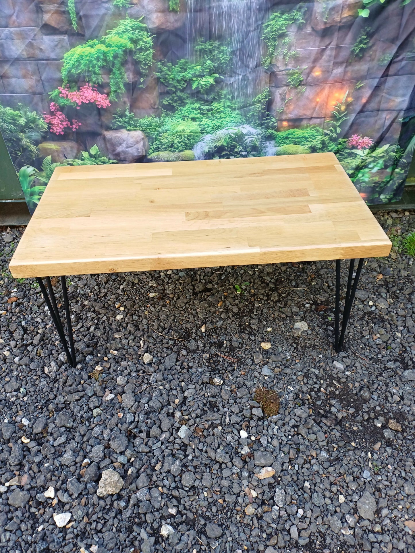 Wooden Table with Hairpin legs