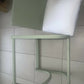 Mid century chair. Comes in two pieces. Very cool. Sage green - you choose your fabric.