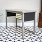Industrial Metal Desk with Three Drawers and Formica Top by Conforti of Italy