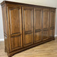 Wardrobe Vintage French Style Five Door Carved Armoire Cabinet LOT 6130