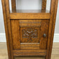 Bedside Table Antique French Style Marble Top Oak Cabinet Nightstand LOT 6241