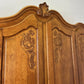 Wardrobe Vintage French Louis XVI Style Oak Four Door Carved Armoire LOT 6491