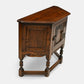 Old Charm Canted Table With Cupboard Finished In Tudor Brown FREE UK Delivery*. SBR10710/1507E