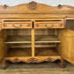 Sideboard Vintage French Louis Style Oak 4 Door Cupboard Carved Cabinet LOT 6362
