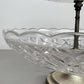 Bomboniere Vintage French Crystal Cut Three Tier Serving Cake Stand LOT 6439