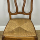 Dining Chairs Vintage French Louis Style Oak Set of 8 Upholstered Seats LOT 6345