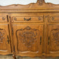 Sideboard Vintage French Louis Style Oak 4 Door Cupboard Carved Cabinet LOT 6363