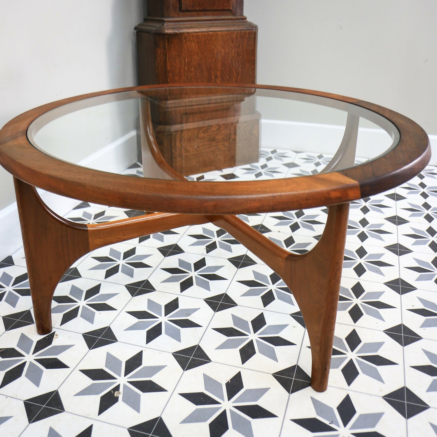 Stonehill Teak Coffee Table Round Mid Century Stateroom Range 1960s