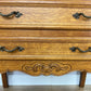 Chest of Drawers Vintage French Louis Oak 2 Drawers Carved Cabinet LOT 6232