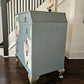 Vintage Mid Century Chest of Drawers Grey Fusion Mineral Paint Restored