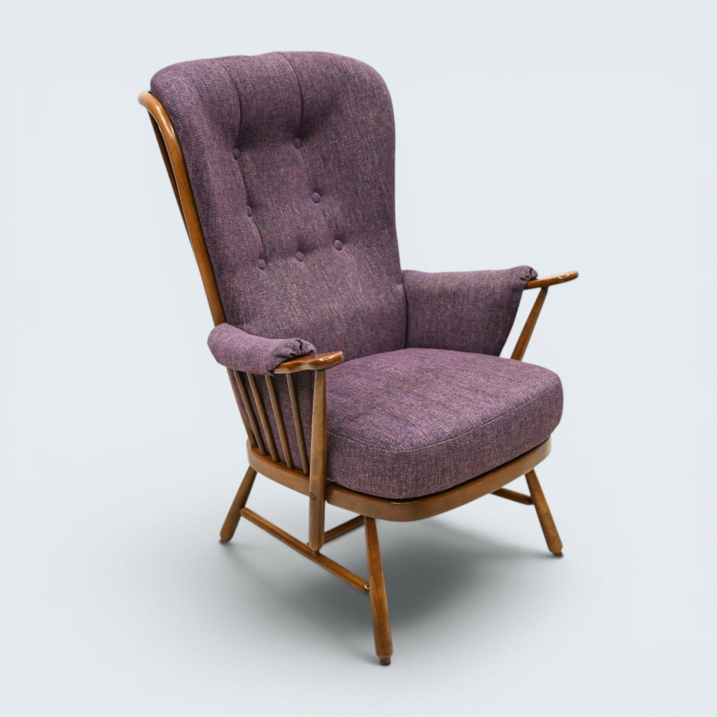 Ercol Evergreen Easy Chair Armchair Golden Dawn New Webbing EXC FREE UK Delivery
