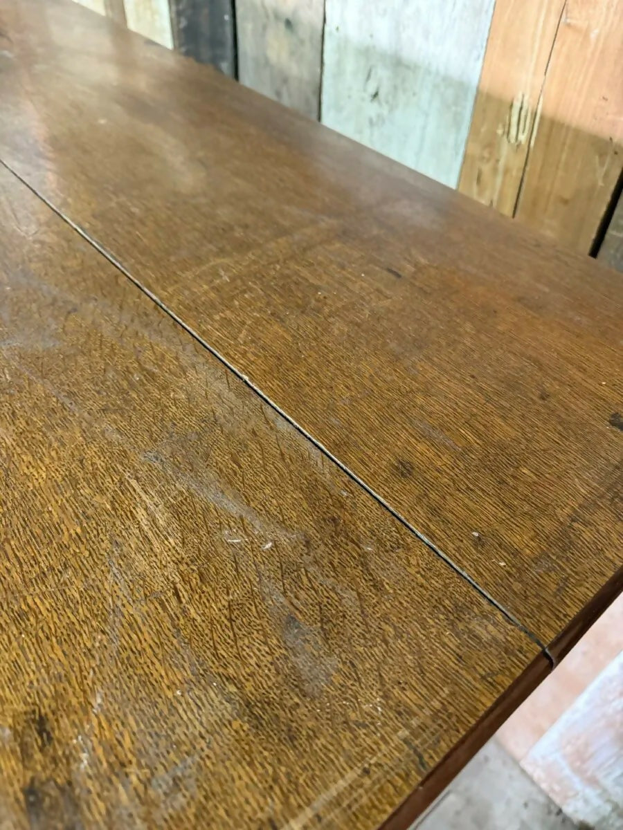 Antique George III Oak and Mahogany Two over Three Chest of Drawers, c1820