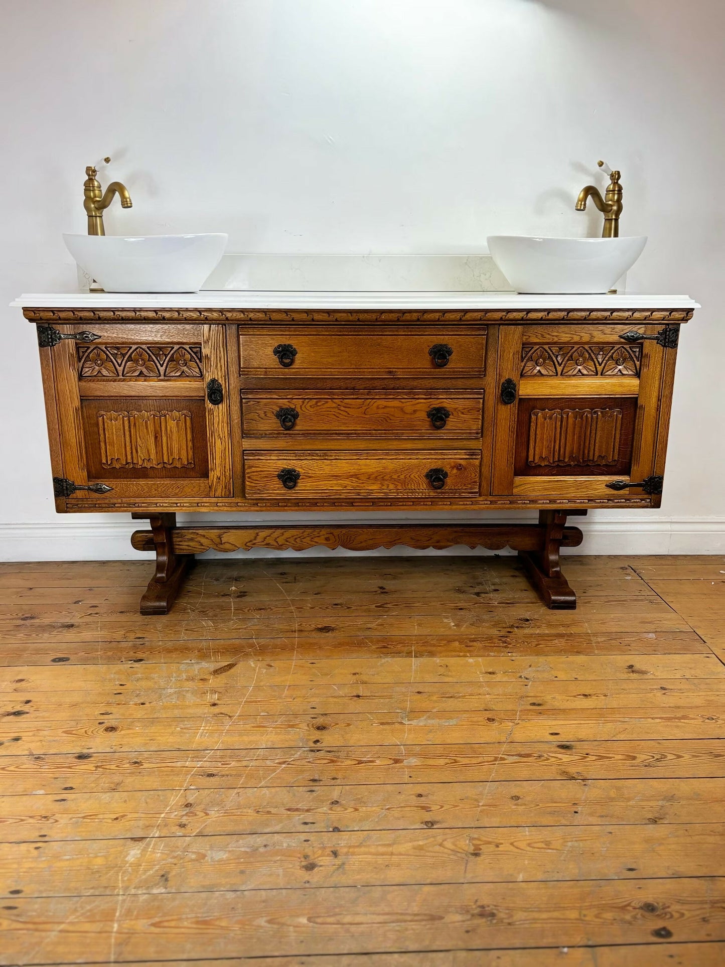 Vintage Vanity Unit Made to Order Vanity Unit Custom Made Bathroom Furniture Antique Traditional Bathroom Washstand Basin Unit