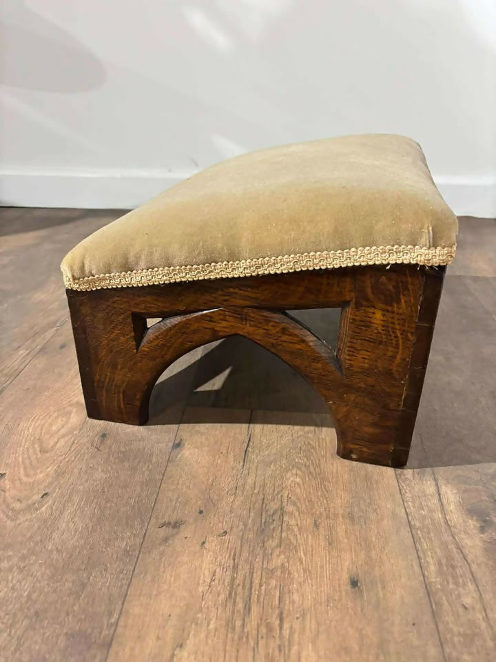 Early 19th Century Ecclesiastical Oak Framed Kneeling Stool