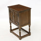 Old Charm Pedestal Cabinet Cupboard Linenfold Doors Tudor Brown FREE DELIVERY. SBR9087/0805D