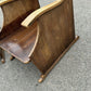 Pair Of Vintage Oak Mid Century Lounge Armchairs