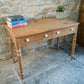 Antique Pine Console Table with Drawers & White Knobs