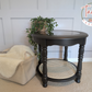 Tailor Thrifted Upcycled Vintage Cane and Glass Table Set 16