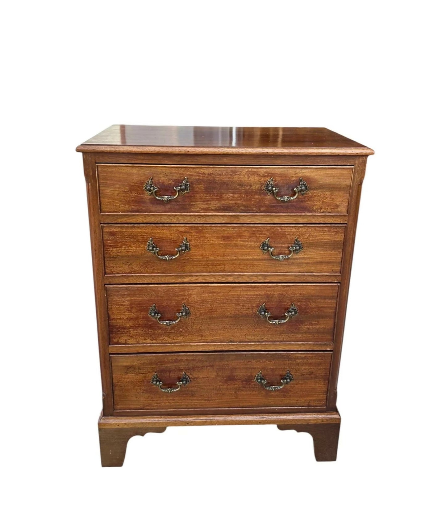 Vintage Georgian tallboy style chest of drawers / bedside table