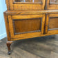 Vintage Oak Display Cabinet With Two Glass Doors