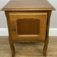 Pair of Bedside Tables Vintage French Louis Oak Nightstands Cabinets LOT 6226