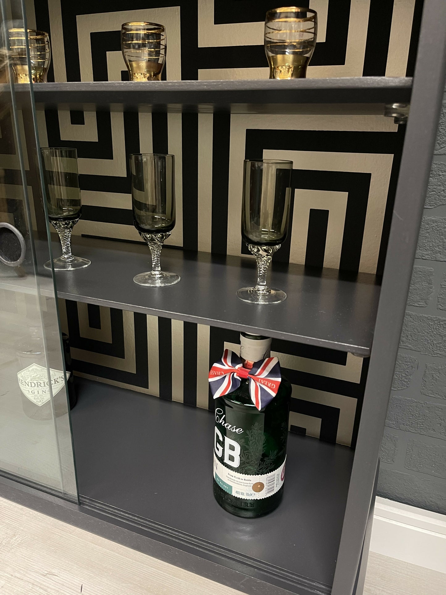 Mid Century Display Cabinet Drinks Cocktail
