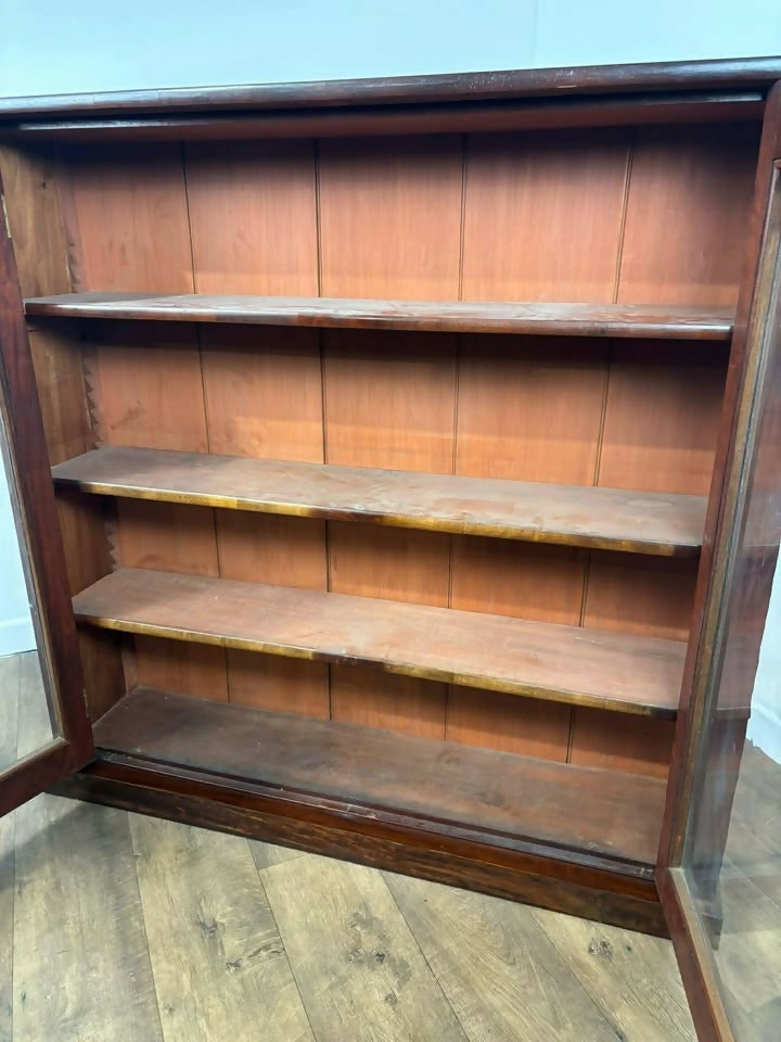 Victorian Mahogany Glazed Bookcase