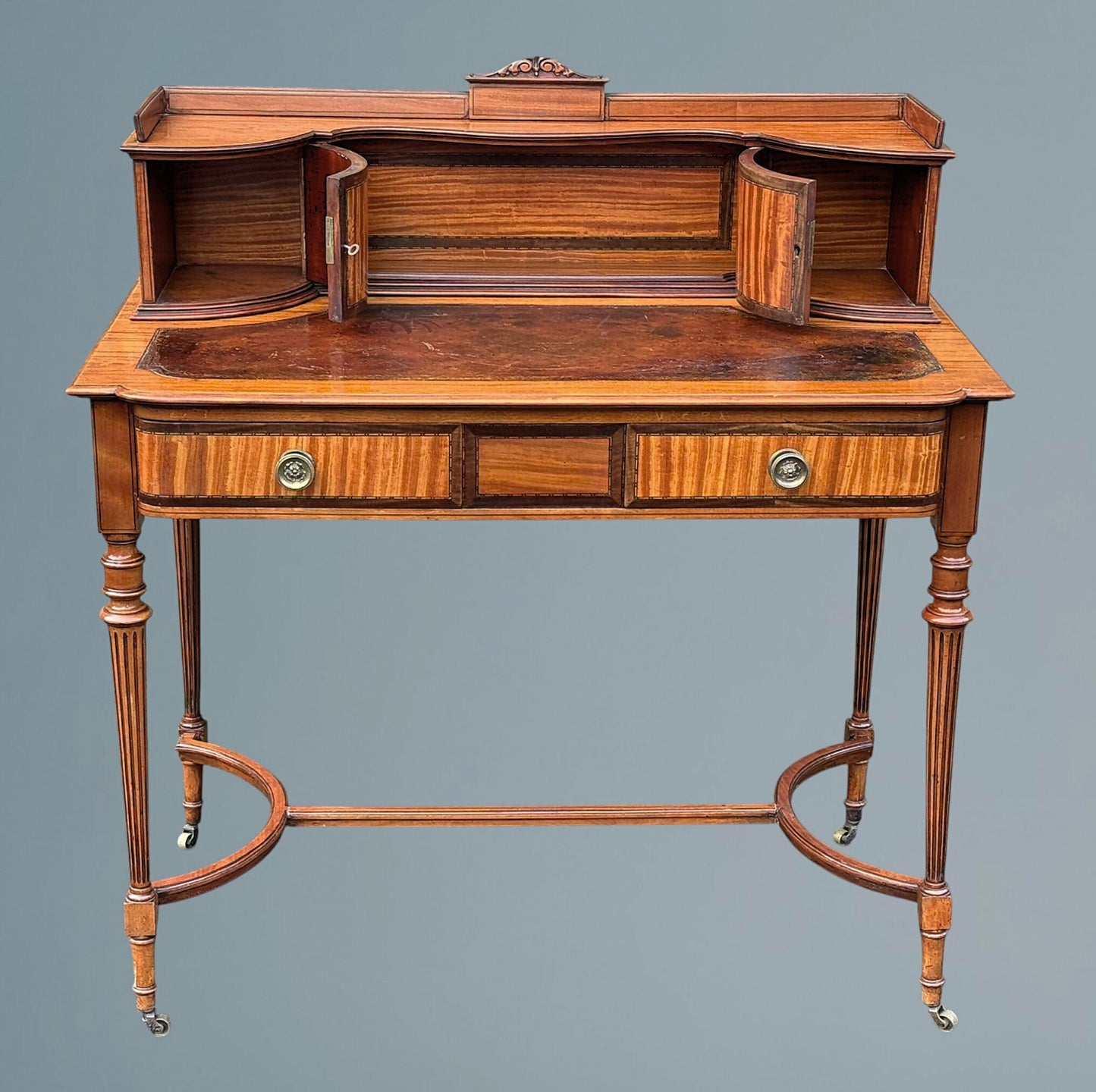 Edwardian Satinwood Desk / Writing Table