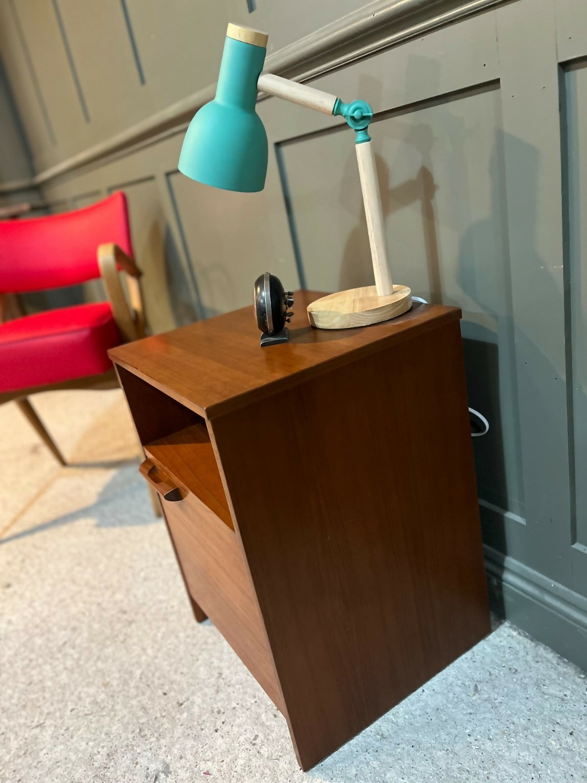 Vintage Teak Bedside Cabinet By Avalon Circa 1960’s