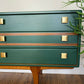 Available for commission Mid century sideboard / MCM / vintage / retro / custom / hand painted / A Younger sideboard / rare / teak / cabinet
