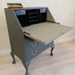 Vintage Writing Bureau in a Deep Earthy Green