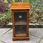 AN ERCOL WARWICK GOLDEN DAWN ELM CD HI FI STORAGE CABINET / MEDIA STAND.