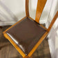 Vintage Set Of Four Honey Oak Dining Chairs