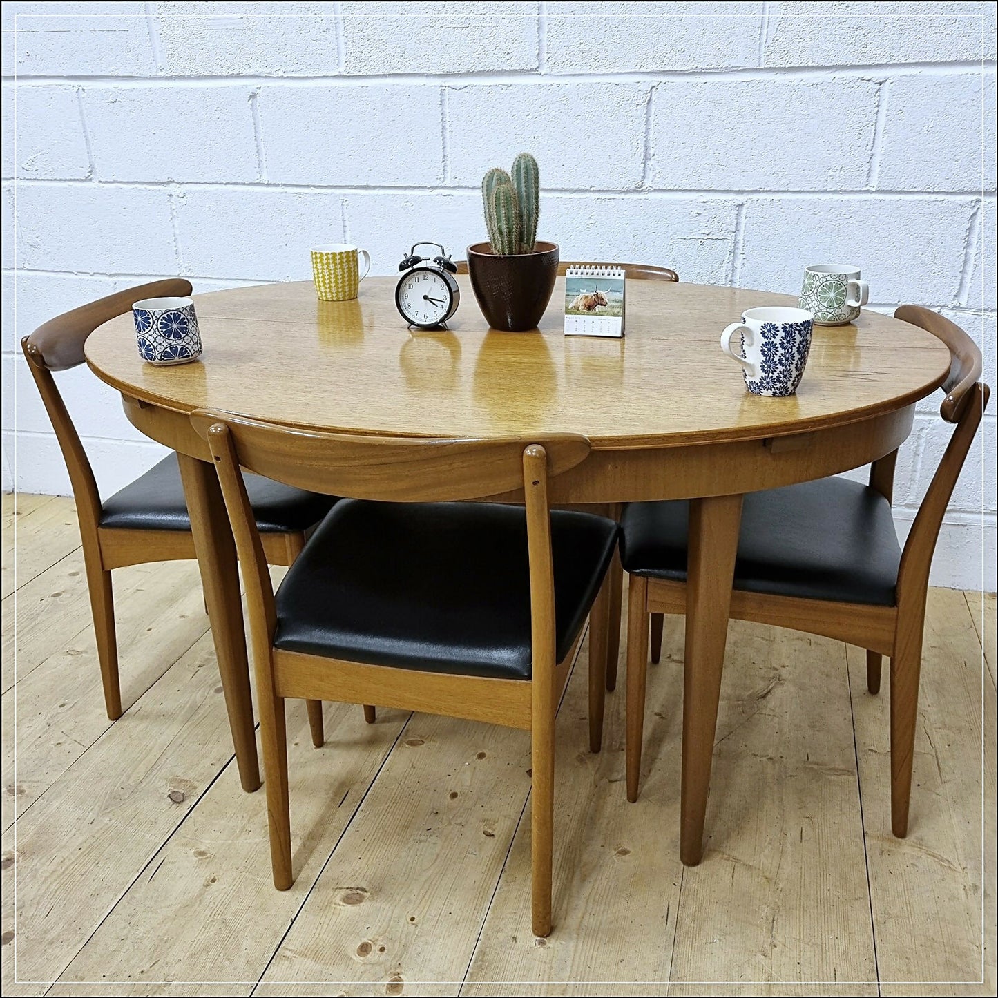 vintage dining chairs X6 ONLY teak Greaves & Thomas danish design mid century