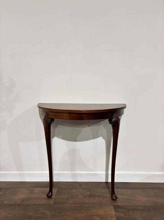 Vintage Mahogany Demi lune Hall Table
