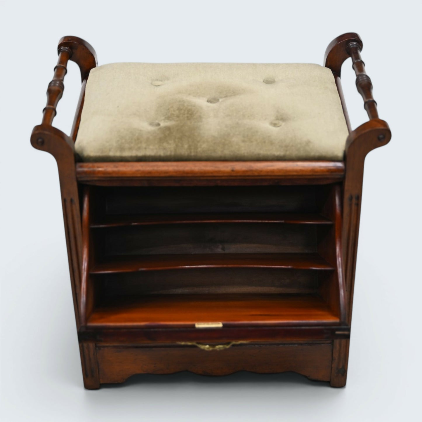 Antique Edwardian Piano Stool From Palmer Bros. Great Yarmouth FREE UK Delivery