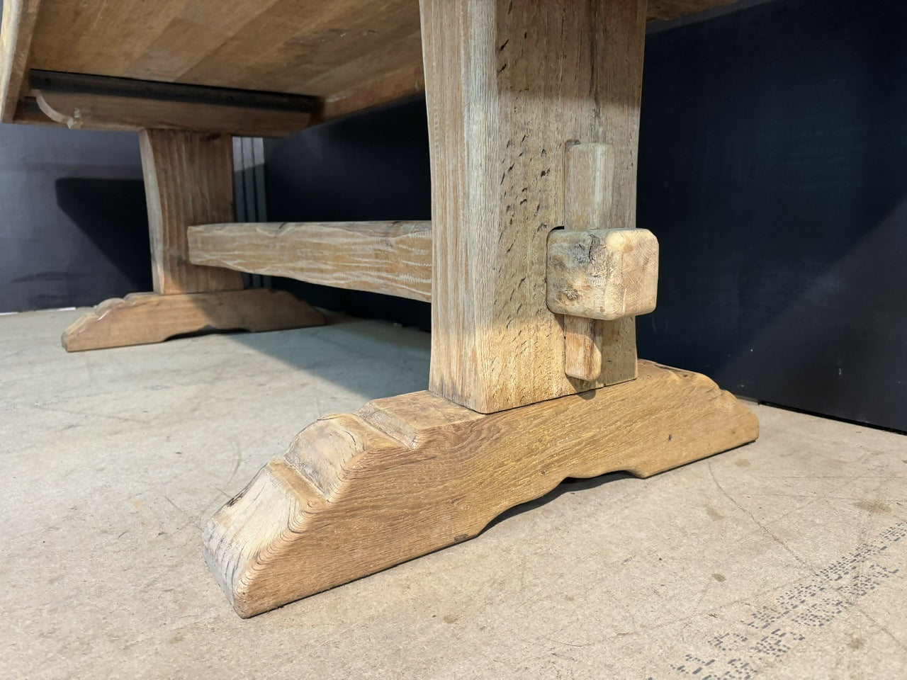 Large French Oak Farmhouse Dining Table