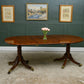 Regency Solid Mahogany Extending Dining Table with Leaf - Twin Pedestal - 194 cm