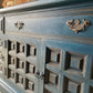 Vintage Blue Sideboard / Indian Sideboard / Long Sideboard / Upcycled Cabinet