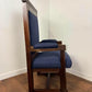 Georgian Mahogany Throne Arm Chair - From Ruthin Court House
