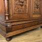 Bookcase Antique French Style Glazed Display Cabinet Oak Sideboard LOT 6462