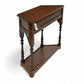 Old Charm Narrow Canted Console Table With Cupboard Tudor Brown FREE UK Delivery. SBR10959/1909E