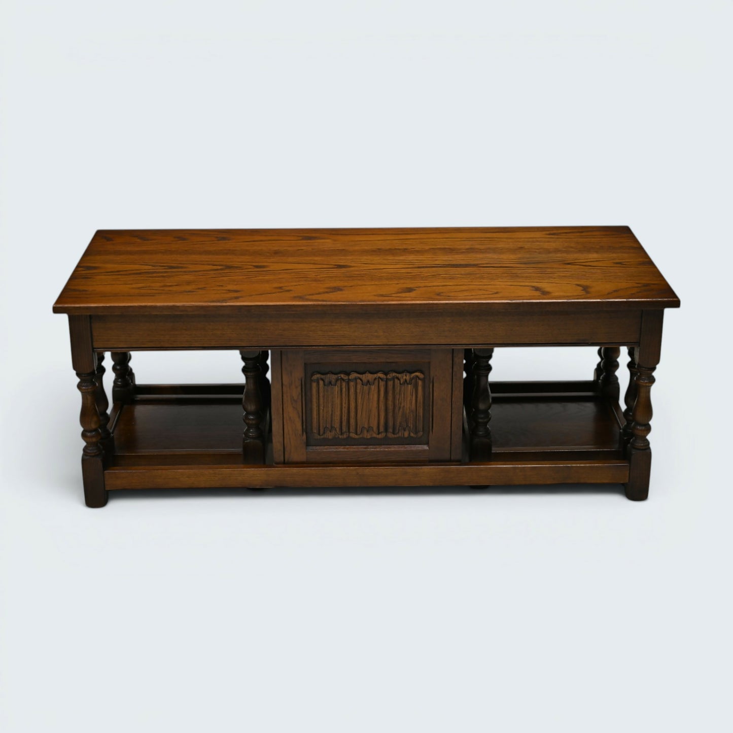 Old Charm Long Nest of Tables Solid Oak Coffee Table Light Oak FREE UK Delivery*