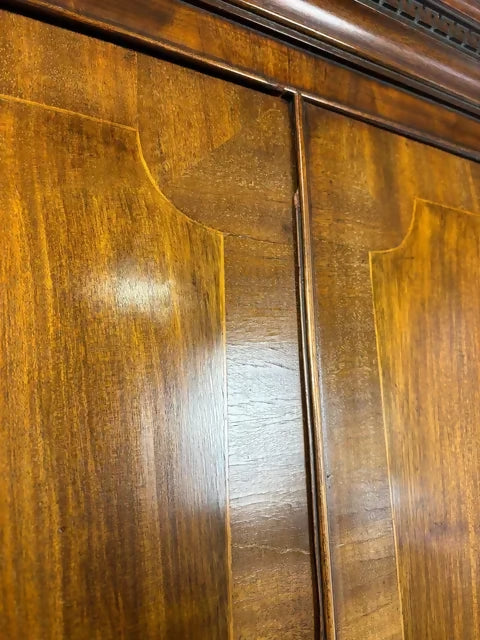 Edwardian Walnut Double Wardrobe