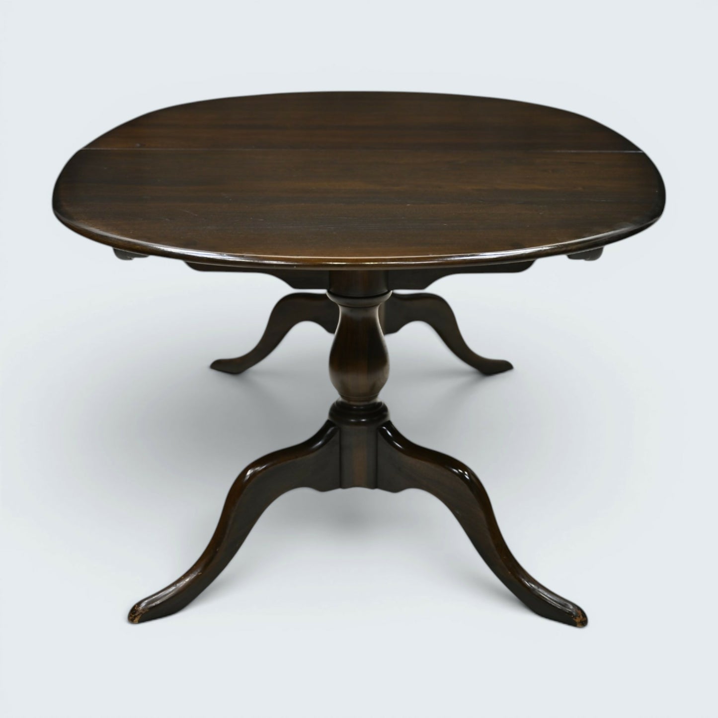 Ercol Extending Dining Table Twin Pedestal Dark Finish Seats 8 FREE UK Delivery*