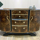 Large Art Deco Walnut and Gold Sideboard / Drinks Cabinet