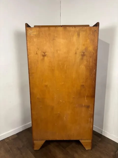 Vintage Oak Veneer Double Door Fitted Wardrobe