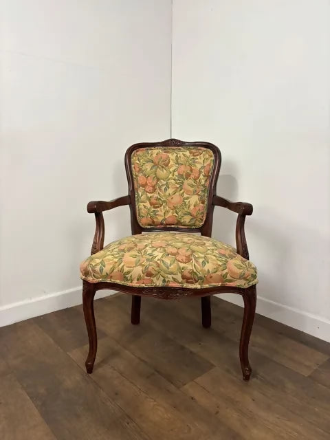 Reproduction French Style Upholstered Arm Chair